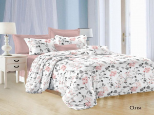 Комплект постельного белья 2-ный "Satin collection" микросатин, цвет микс