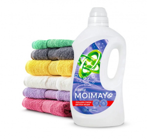 Гель для стирки 1,5 л цветных вещей MOIMAY