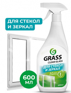 Средство для мытья стёкол,окон,пластика и зеркал 600 мл Clean Glass 