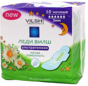 Прокладки Леди Вилш ультра ночные Drynet №10 *36 шк6915