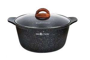 Кастрюля 3 л АП "Granit Ultra Induction" (Original) со стекл. крышкой, индукция кгои32а