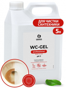 Средство для чистки сантехники "WC- GEL" 5 л Grass