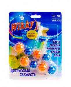 Подвесной блок для унитаза Wikky 2*60 г Цитрусовая свежесть