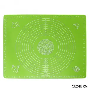 Коврик силиконовый 50*40 см,  цвет микс 684187-684192
