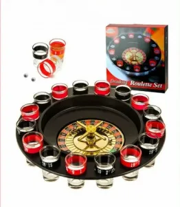 Игра настольная рулетка 29 см со стопками 6670