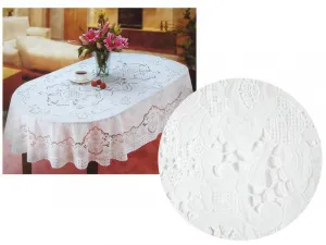Скатерть EMBOSSED 54*72 (135*180 см), арт FC-101 арт 54-72-903/101, ОВАЛ, МИКС АКЦИЯ/// 