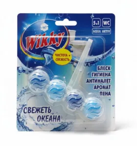 Подвесной блок для унитаза Wikky 60 г Свежесть океана