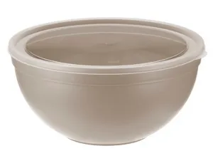 Миска 4 л с крышкой цвет МИКС 	260x255x125 мм