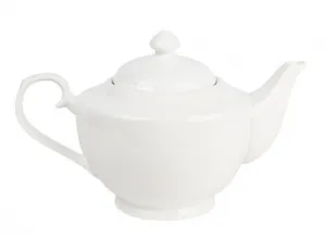 Чайник заварочный 1,4 л, D=25,5см, L=15см, H=16см, фарфор, белье АКЦИЯ ///