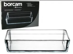 Форма для запекания 2,5 л прямоугольная Borcam Laser Logo