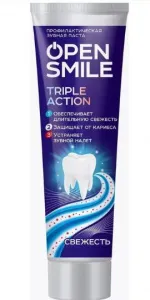 Зубная паста 50 гр Весна Open Smile Triple Action Отбеливание/Свежесть